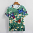 thumbnail image 4 of Daisy T-Shirts Casual T-Shirt Short Sleeve Women Trendy Tshirt Beach Custom Tops, 4 of 5