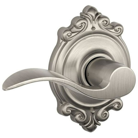 Schlage Residential Accent with Brookshire Passage Lock with 16080 Latch 10027 Strike F10ACC619BRK