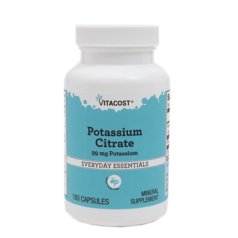 Potassium Citrate 99 Mg 180 Capsules