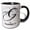 Black/White, variant on 3drose, White Marble Monogram G - Garrett, 11oz Mug