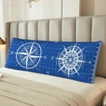 thumbnail image 2 of Fotbe Compass Funda para Almohada Corporal con Diseño, Funda de Microfibra Ultrasuave de 20x54 Pulgadas, Ropa de Cama Elegante, 2 of 7
