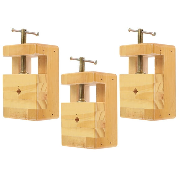 3 Pcs Engraving Toy Accessories Wooden Carving Clamp Tool Clamps for Woodworking Set Seal Bed Student