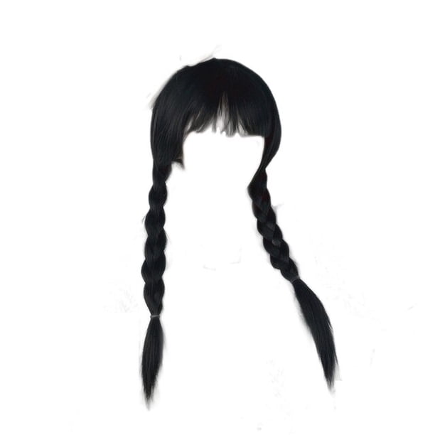 Película Wednesday Cosplay vestidos Wednesday Addams Cosplay disfraz gótico viento adultos niños vestido Halloween fiesta disfraces 150cm Gao Jinjia LED