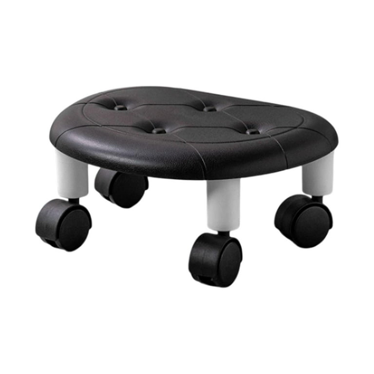 Low Roller Seat Footstool Portable 360 Degree Rotating Sofa Tea Stool  Rolling