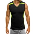 thumbnail image 2 of pstuiky Camisetas sin mangas, Camiseta deportiva y casual de cuello redondo de color liso para hombre. Tops elegantes para mujer m, 2 of 7