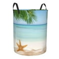 thumbnail image 2 of Balery Starfish in Beach Round Laundry Basket with Handles Waterproof Freestanding Laundry Hamper for Clothes Toys in the Dorm and Family-Medium, 2 of 8