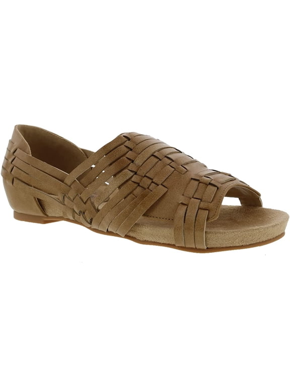 Native Womens Open Toe Comfort Sandal 7.5 Natural Smooth