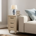 thumbnail image 3 of Farmhouse Side Table with Power Outlets & USB Ports & Drawer for Living Room, Bedroom, 3 of 7