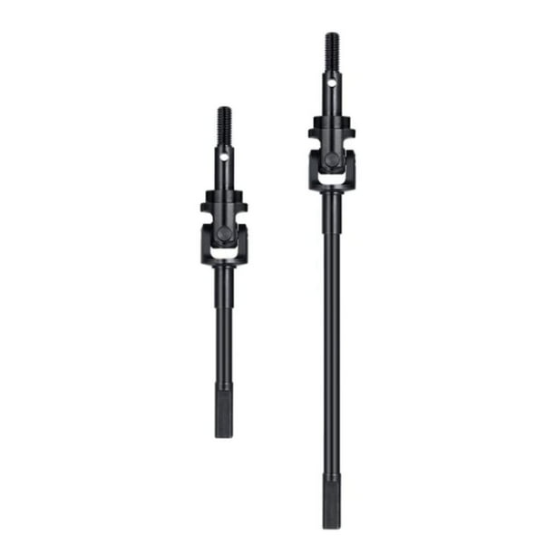 Tholdsy Eje CVD delantero RCGOFOLLOW de acero de rendimiento duradero, eje CVD delantero Super Balance Rc para 1/6 Rc, eje CVD delantero Axial Kits de construcción modelo Negro