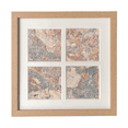 thumbnail image 1 of Rusty Rugueux Fer Texture Rouille Cadre Mur Table Affichage 4 Ouvertures Image, 1 of 3