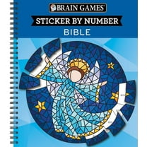 Brain Games - Sticker by Number Brain Games - Sticker by Number: Bible (28 Images to Sticker), (Spiral-Bound)
