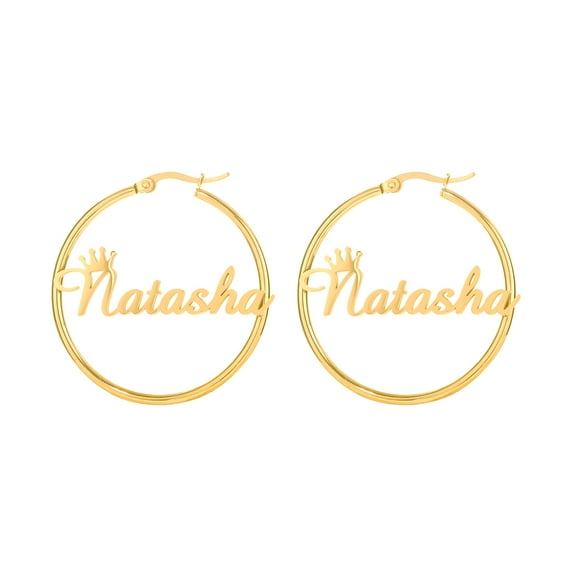 Name Custom Earring A Pair Name Custom Earrings Ear Studs Eardorp for Women Stainless Steel Handmade Hoop Stud Earrings Gift Personalized Earrings Letters Eardrop