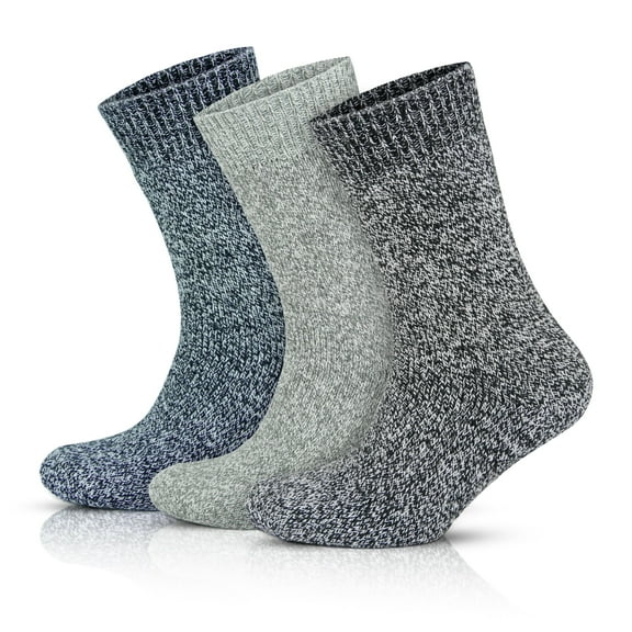 GoWith Merino Wool Socks For Men | Thermal Warm Thick Crew Socks | 3 Pairs | Model: 6038