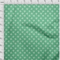 thumbnail image 4 of oneOone Tissu en Coton Vert Mer à Fleurs Tissu pour Robe Tissu Imprimé au Mètre 56 Pouces de Large, 4 of 4