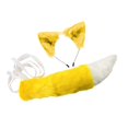 thumbnail image 1 of Orejas de animales y cola larga Juego de orejas y cola de piel sintética para carnaval de juegos de rol Amarillo Yinane Cola, 1 of 8