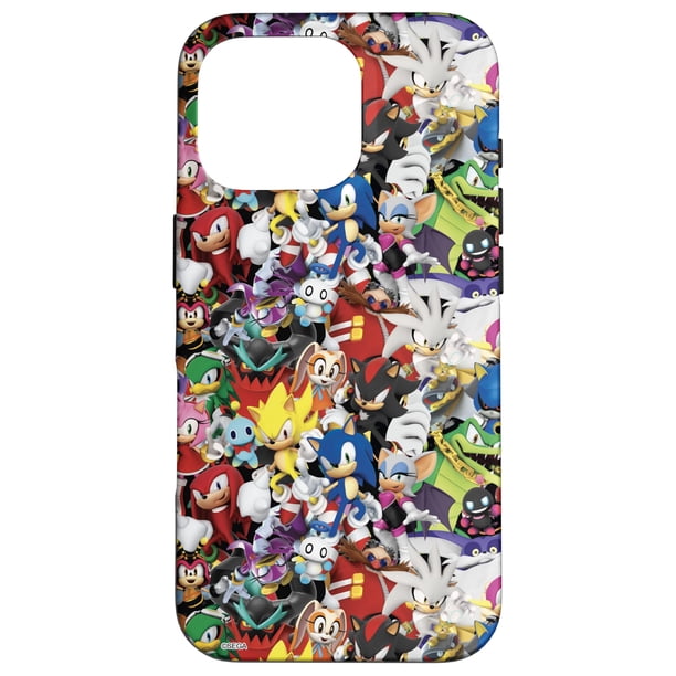 Funda de teléfono Sonic The Hedgehog All-Star Cast para iPhone 16 Pro