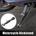 thumbnail image 2 of Ajustable Moto Scooter Cabra Pata Caballete Lateral Soporte Juego Negro, 2 of 8