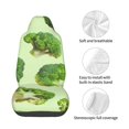 thumbnail image 4 of Wukai Broccoli 3 Full Set Car Seat Covers with Soft Padding Universal Auto Front Seats Protector and Cushion Mat, 4 of 5