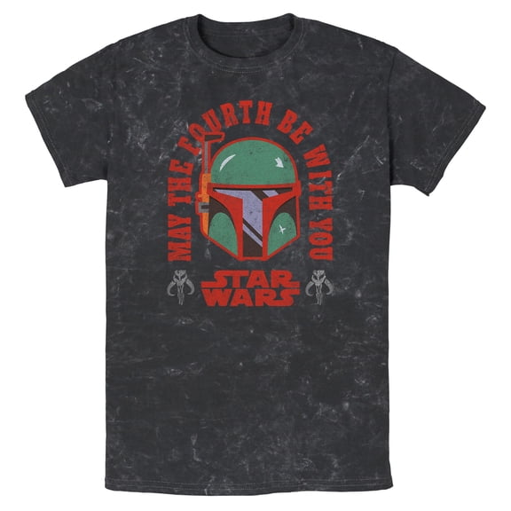 Mens Star Wars Boba Fett May the Fourth Be With You T Shirt