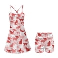 thumbnail image 5 of Yuyamidu Pink Cat Womens Tennis Dress, Cute Golf Workout Dress with Built-in Shorts Pockets, Breathable Athletic Dresses with Spaghetti Straps Size XL, 5 of 7