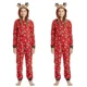 thumbnail image 5 of Trajes navideños a juego para la familia, mono de una pieza con capucha y orejas de alce, pelele, conjunto de ropa para niños y adultos, pijama con apariencia navideña, 5 of 5