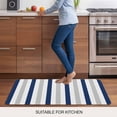 thumbnail image 5 of Navy Blue Stripe Door Mat&nbsp;Indoor Outdoor Entrance,Non Slip Small Rug for Kitchen Bathroom Entryway Rug,Geometric Grey White Vertical Striped Washable Doormat Floor Mat for Office Home 18x30 Inch, 5 of 8