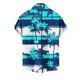 thumbnail image 5 of Blusa y camisa de manga corta con cuello vuelto para hombre, informal, a la moda, con estampado de bolsillo y botones, de poliéster., 5 of 5