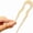 beige, variant on Vintage U-Shaped Hair Fork for Women, Elegant Acrylic French Style Hairpin for Buns & Updos, Retro Chignon Bar Clip for Thick Hair, 5.11 Inch