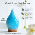 thumbnail image 4 of Porseme 150ml Essential Oil Diffuser, Glass Color Changing Aroma Air Diffusers,Aromatherapy Ultrasonic Cool Mist Humidifier, Waterless Auto-Off for Home( Blue Wave ), 4 of 8