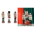 thumbnail image 2 of YUTIPGER 30cm Christmas Nutcrackers Puppet Home Decorations Wood Hand Painted King Figurine Ornaments 2023 New Year Holiday Gift, 2 of 10