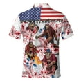 thumbnail image 3 of Polo Bigfoot Hawaiian Shirts For Men Vacation Aloha Mens Polo Shirts Short Sleeve Shirts Mens Polo Summer Beach Shirts Short Sleeve Button Up Shirt, 3 of 7