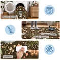 thumbnail image 6 of Nanan 6'x9' Cat Area Rug, Washable Non Slip Stain-resistant Rugs for Dining Room Home Office, Soft Foldable Carpet, Brown, 6 of 6