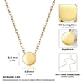 thumbnail image 7 of ChicSilver Valentine's Day Gifts 14K Gold Plated Sterling Silver Dot Necklace for Her Wife Mom Grandma on Mothers Day Birthday Anniversary, 7 of 7