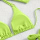 thumbnail image 4 of Traje de baño para mujer, moda, cómodo, color sólido, bikini, traje de baño de color liso para mujer, conjuntos de bikinis, trajes de baño para mujer, 4 of 6