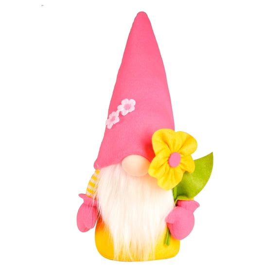 EWSFHUI Pastel Easter Floral Gnomes Plush Decorations for Home - Spring Gnomes Decor,Tulip Gnome for Spring Decor,Gift for Her,Mother's Day Gift