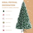 thumbnail image 5 of Topbuy 6FT Lifelike Xmas Tree Lush Snowy Christmas Tree W/ 1000 PVC Branch Tips, 5 of 10