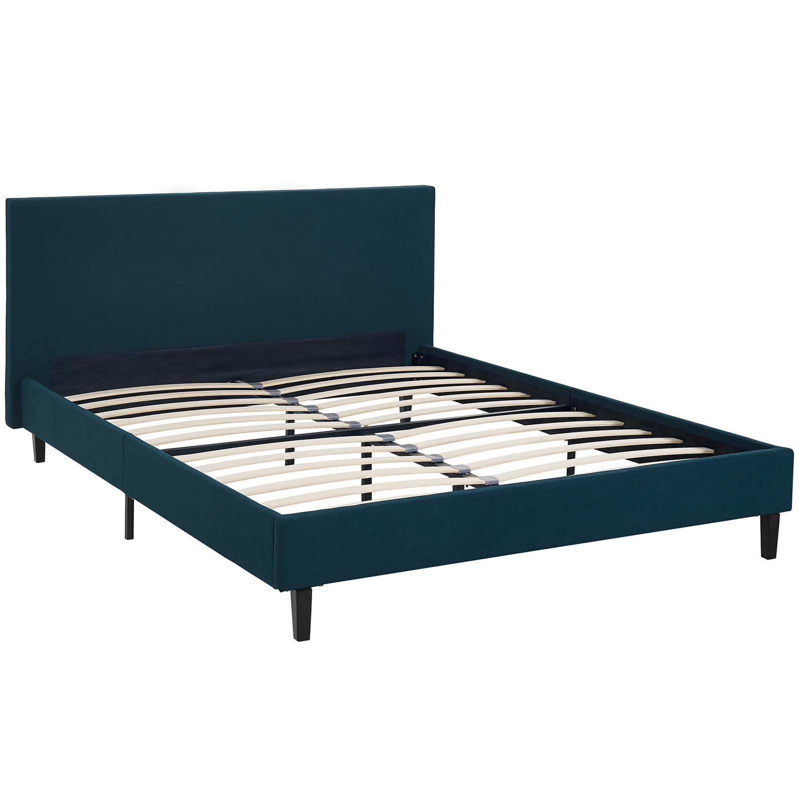 Modern Contemporary Urban Design Bedroom Full Size Platform Bed Frame