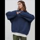 thumbnail image 5 of Sudaderas de Mujer con Cuello Redondo, Forro , Suéteres Oversize, Otoño 2025, Blusas Bonitas, Ropa Preppy Estilo-P M, 5 of 8