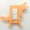 Orange, variant on Cute Cartoon Dinosaur Light Switch Cover - Fun Room Decor for Kids - Orange and Green Design