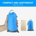 thumbnail image 3 of Manta multifuncional impermeable y resistente para playa, camping o picnic, 2x1.4m, azul/gris, incluye estacas y bolsa de almacenamiento., 3 of 7