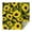 Black Green Stem, variant on Beige Sunflower Pattern Square Tablecloth,Waterproof Square Table Cover,Wipeable Spillproof Washable Table Cover for Home Kitchen Party Decor 42"X42"(107x107cm)