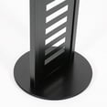 thumbnail image 6 of M&T Displays Heavy Duty Literature Rack with 8 pcs. Acrylic Shelf and Rotating Base Magazine Holder Brochure Display Stand Catalog Leaflet for Fair Conference (Black 8.5x11 A4), 6 of 6