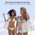 thumbnail image 2 of Bolsa de playa Crawing iridiscente impermeable 26L para mujer, 2 of 7