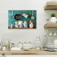 thumbnail image 6 of Kitchen Canvas Wall Art - Rustic Kitchen Pictures for Wall Decor, Farmhouse Kitchen Scene Pictures For Kitchen, Kitchen Art Picture Framed Canvas Print For Dining Room 12x18, 6 of 6