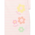 thumbnail image 2 of Garanimals Baby Girl Striped Graphic T-Shirt with Short Sleeves, Sizes 0M-24M, 2 of 3
