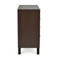 thumbnail image 7 of Demijen Modern Industrial 4 Drawer Wide Dresser, Walnut and Matte Black, 7 of 7
