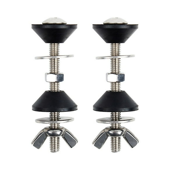 2PCS Toilet Tank Bolts Kit WC-Toilet Tank Screws Cistern To Toilet Pan Fitting Sealing Kit Close Coupling StainlessSteel Rubber