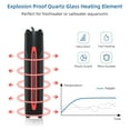 thumbnail image 2 of XZKING Aquarium Heater, Quartz Fish Tank Heater with LED Digital Display Thermostat Controller for 5-160 Gallon Freshwater Saltwater Tank(500w), 2 of 8