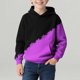 thumbnail image 4 of Sudadera con capucha para niño, con estampado de color, manga larga, informal, deportiva, con capucha, manga larga, sudadera con capucha, top con inserciones en los hombros, blusa de poliéster para ni, 4 of 7