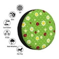 thumbnail image 4 of Gaeub Daisies And Ladybugs 14-17in Tire Cover, Spare Tire Cover, for Camper Caravan, Trailer, Car, Truck, SUV, Jeep-16 inch, 4 of 6